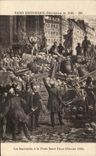 CPA Paris Historique Les barricades a la Porte Saint Denis Revolution de 1818 