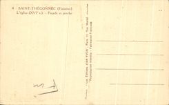 CPA Saint Thegonnec L'eglise Facade et porche