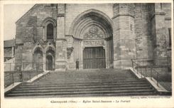 CPA Clermont Eglise Saint Samson Le Portail