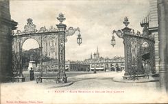 CPA Nancy Place Stanislas A Grilles Jean Lamour