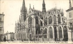 CPA Nancy Vue d'Ensemble De LA Basilique Saint Epvre