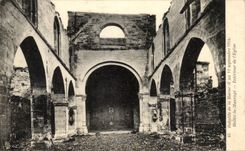 CPA Bataille de la Marne Heiltz le Maurupt Interieur de I'Eglise Militaria 