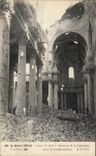 CPA La Guerre Arras Interieur de la Cathedrale apres les bombardements Militaria