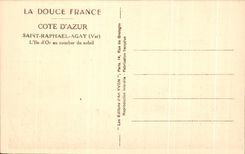 CPA Cote D'Azur Sant Raphael Agay L'Ile d'Or au coucher du soleil