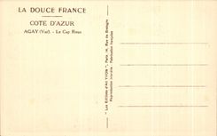 CPA Cote D'Azur Agay Le Cap Roux