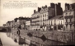 CPA Rennes Quai Chateaubriand Le Pre Rond Quai St Georges En