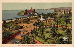 CPA Nice Le Jardin Albert 1er Et La Jetee Promenade