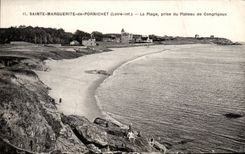 CPA Saint Marguerite De Pornichet La Plage Prise Du Plateau De Congrigoux