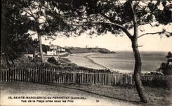 CPA Sainte Marguerite De Pornichet Vue De La Plage Prise Sous Les Pins