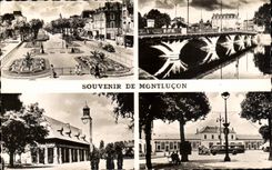 CPA Souvenir De Montlucon