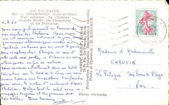 CPSM Chambord Vue Aerienne le chateau les chemines et les Terrasses