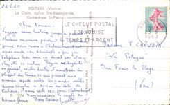 CPA Poitiers Le Clain eglise Ste Radegonde Cathedrale St Pierre