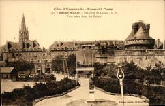 CPA Saint Malo Vue Prise du Casino Train 