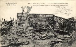 CPA La Guerre Souchez Ce qu'il reste d'une grande ferme Militaria 