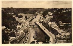CPA Morlaix Les quais vus du viaduc