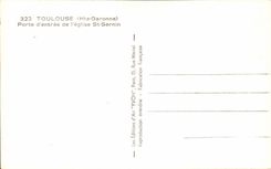 CPA Toulouse Porte d'entree de l'eglise St Sernin