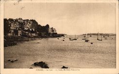 CPA Dinard Le port au fond St Malo Presqu'lle