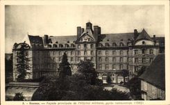 CPA Rennes Facade principale de l'hopital Militaire apres restauration