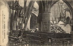 CPA La Guerre En Argonne La Neuville Au Pont L'Eglise Militaria 