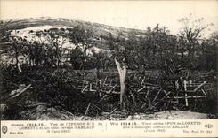 CPA Guerre Vue De l'Eperon Lorette Et Un Coin Ravage D'Ablain Militaria 