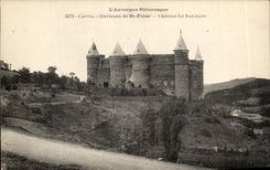 CPA L'Auvergne Pittoresque Cantal Environs de St Flour Chateau Le Sailhans
