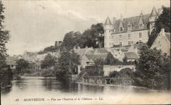 CPA Montresor Vue Sur l'Indrois Et Le Chateau