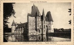 CPA Environs de Normandie Chateau d'Oo Facade Sud Ouest