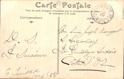 CPA Environs de Vichy Le Chateau de Randan Lion