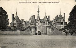 CPA Bonnetable Le Chateau facade principale