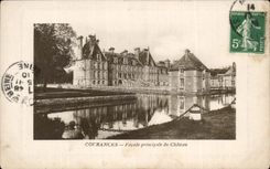CPA Courances Facade Principale Du Chateau