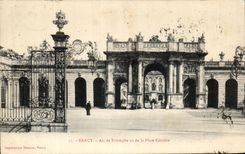 CPA Nancy Arc de Triomphe vu de la Place Carriere