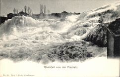 CPA Rheinfall von der Fischetz