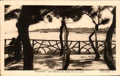 CPA Biarritz Les Tamaris Du Basta Et La Plage