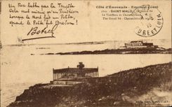 CPA Saint Malo Le Grand Be Le Tombeau de Chateaubriand 