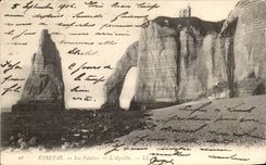 CPA Etretat Les Falaises L'Aiguille