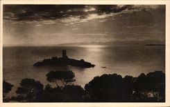 CPA Saint Raphael Agay L'lle d'Or Coucher du Soleil