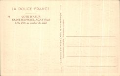 CPA Saint Raphael Agay L'lle d'Or Coucher du Soleil