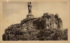 CPA Le Puy La Statue Colossale De Notre Dame De France