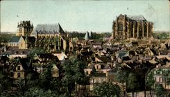 CPA Beauvais Panorama pris du parc des eaux 