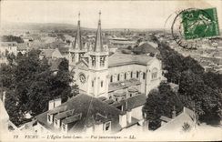 CPA Vichy L'Eglise Saint Louis Vue Panoramique