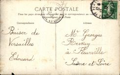 CPA Versailles Char d'Apollon Le Tapis Vert Et Le Palais