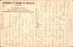 CPA Splendeurs Et Charmes De Versailles La Chapelle Du Palais