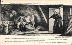 CPA Eglise d'Ars Peinture de la chapelle de la glorification par M Borel de Lyon 