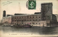 CPA Marseille Le Fort Saint Jean Bateau