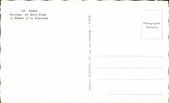 CPA Paris Basilique Du Sacre Coeur La Choeur Et La Mosaique Montmartre