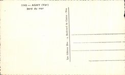 CPA Agay bord du mer