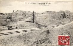 CPA La Pompelle Le Sommet du Fort Militaria
