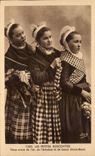 CPA Les Petites Roscovites Nous Avons De l'Ail De l'Echalote Et De Beaux Choux Fleurs Folklore Costume