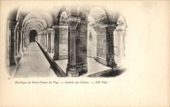 CPA Basilique de Notre Dame du Puy Galerie du Cloitre