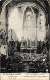 CPA La Guerre Mont St Eloi La chapelle apres le bombardement Militaria